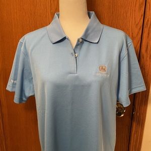 NEW LIST!  PING PERFORMANCE LADIES GOLF SHIRT WITH JOHN DEERE LOGO. SZ. XXL